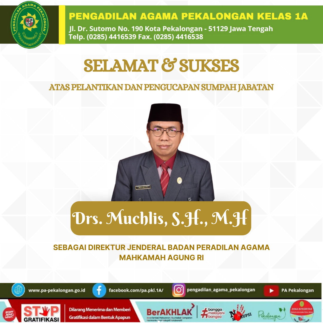 Drs. Muchlis S.H. M.H DIRJEN BADILAG